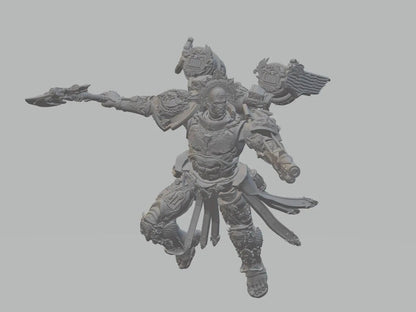 Blood Host Leader by 3DArtGuy 32mm scale, 50mm or 100mm, Miniature War Gaming Figure