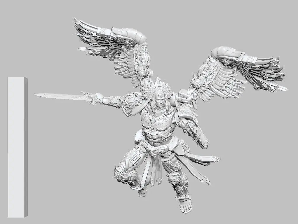 Blood Host Leader by 3DArtGuy 32mm scale, 50mm or 100mm, Miniature War Gaming Figure
