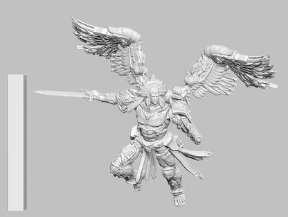 Blood Host Leader by 3DArtGuy 32mm scale, 50mm or 100mm, Miniature War Gaming Figure