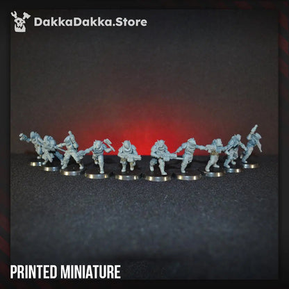 Gorggrot Tactic Squad by DakkaDakka 28mm Heroic Scale Miniature, 29mm tall, 10 Units