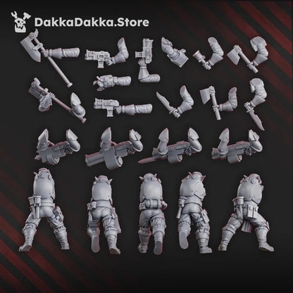 Gorggrot Tactic Squad by DakkaDakka 28mm Heroic Scale Miniature, 29mm tall, 10 Units