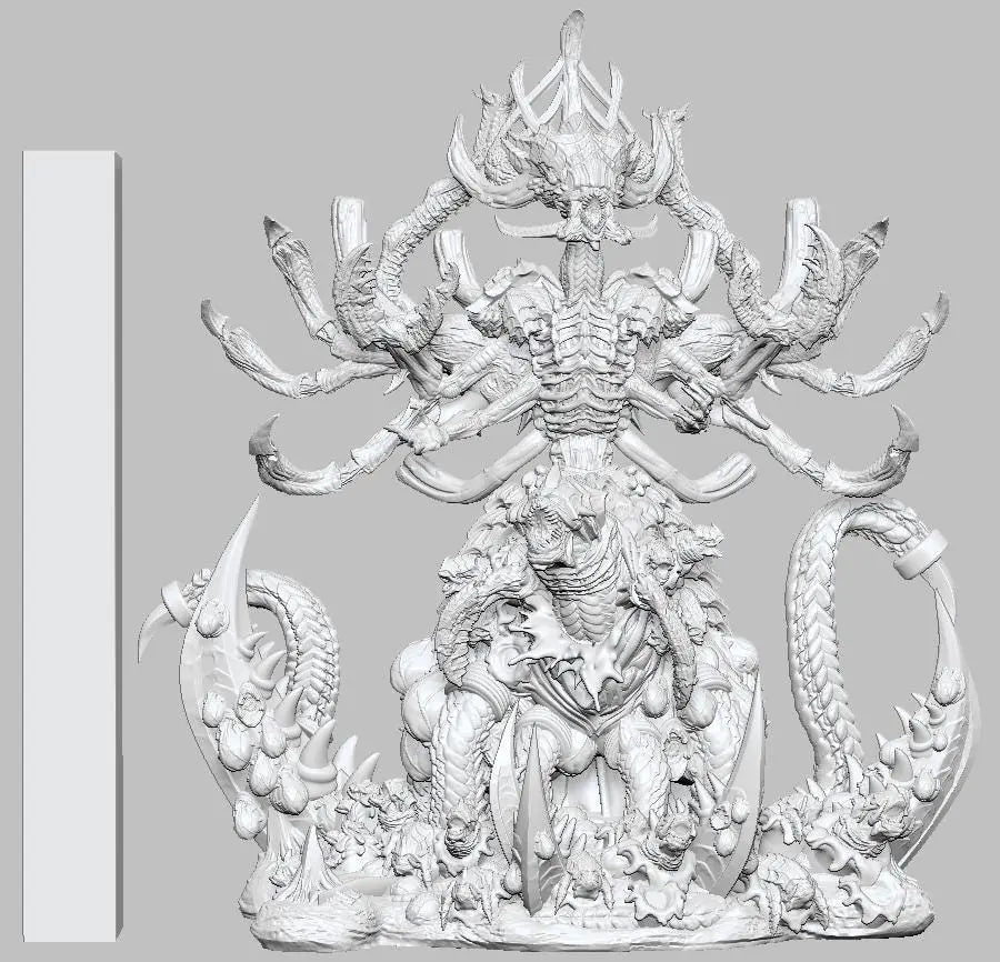 Matriarch (Birthing) by 3DArtGuy 32mm scale, 50mm or 100mm, Miniature War Gaming Figure