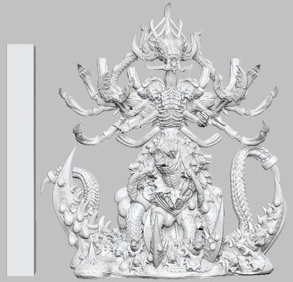 Matriarch (Birthing) by 3DArtGuy 32mm scale, 50mm or 100mm, Miniature War Gaming Figure