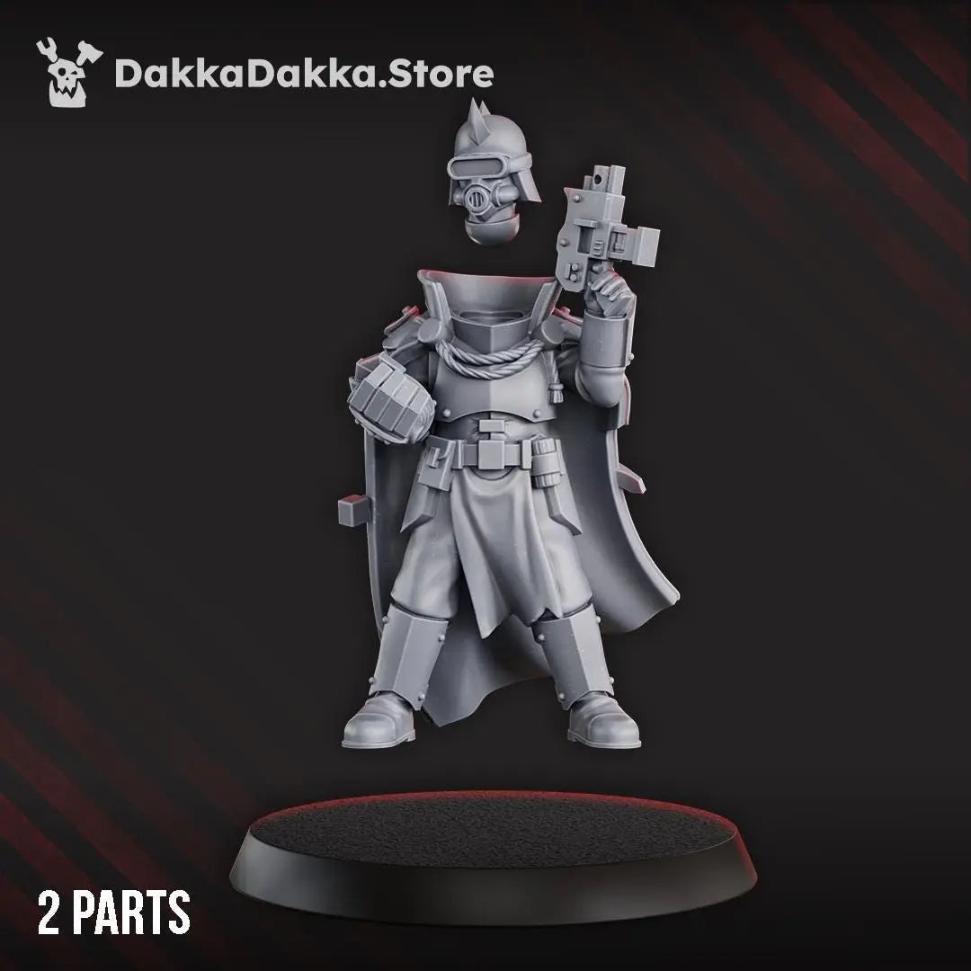 Maverick Cultists Commander by DakkaDakka 28mm Heroic Scale Miniature, 30mm tall, Proxy, Warcells, Sci-Fi, OPR, Trench Crusade