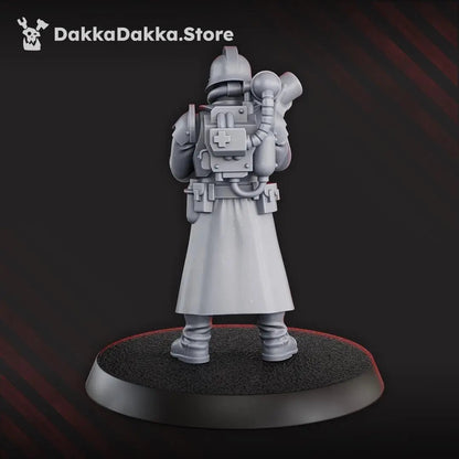 3rd Death Division Medic by DakkaDakka 28/32mm Heroic Scale Miniature, 30mm tall, Proxy, Warcells, Sci-Fi, OPR, Trench Crusade