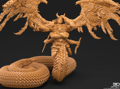 Giant Snake by 3DArtGuy 28/32mm scale, 50mm or 100mm, Miniature War Gaming Figure