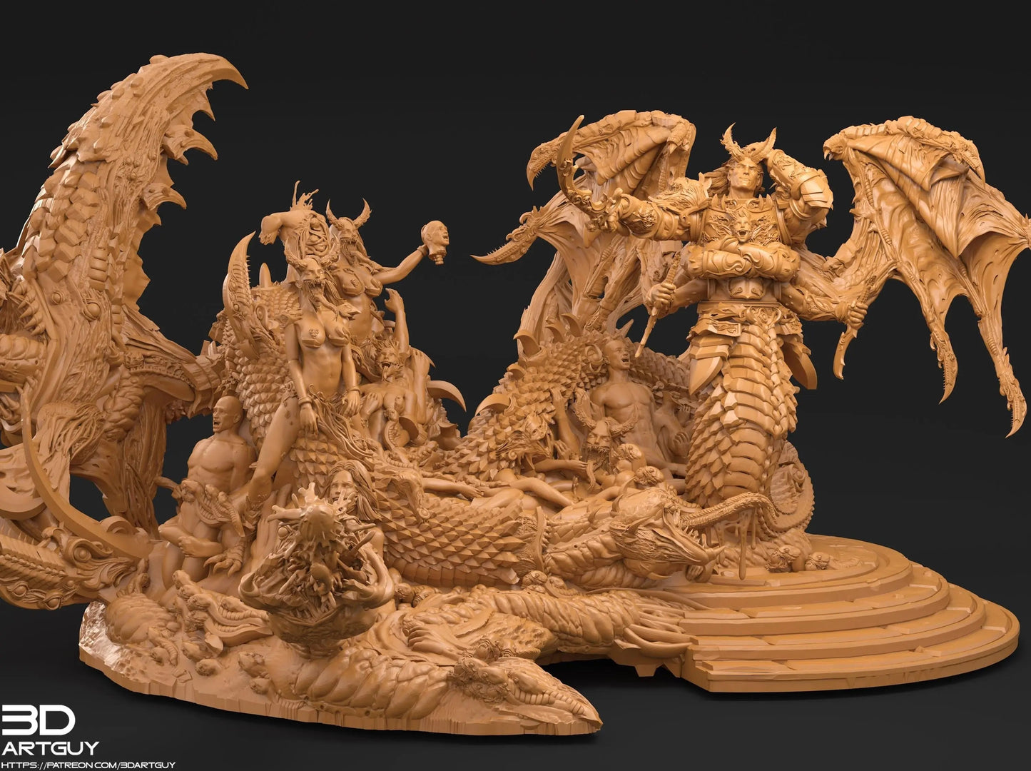 Giant Snake by 3DArtGuy 28/32mm scale, 50mm or 100mm, Miniature War Gaming Figure