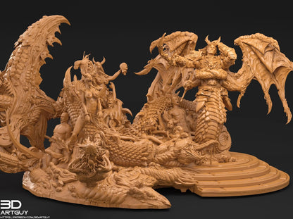 Giant Snake by 3DArtGuy 28/32mm scale, 50mm or 100mm, Miniature War Gaming Figure