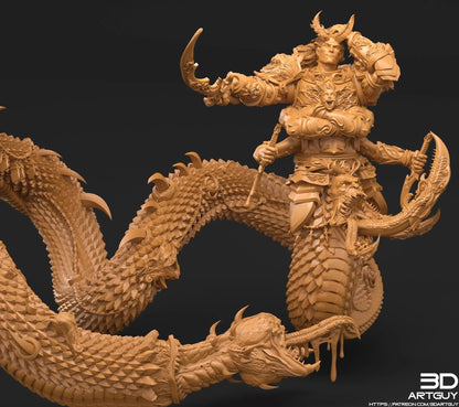 Giant Snake by 3DArtGuy 28/32mm scale, 50mm or 100mm, Miniature War Gaming Figure