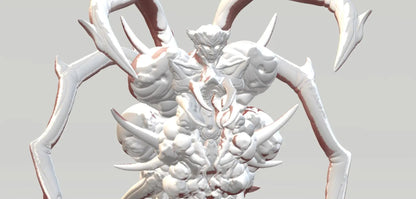 Necromorph Guardian by Papsikels Miniature, 32mm Heroic Scale, War Gaming, Proxy for Dead Space, Aliens vs Humans, Sci-fi