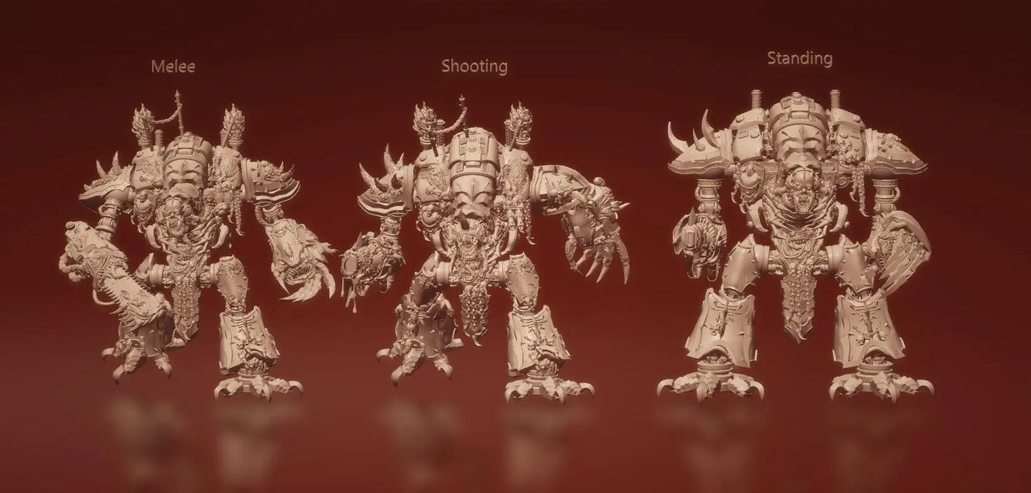Corrupted Knight by 3DArtGuy 32mm scale, 50, 100, 185mm, Miniature War Gaming Figure