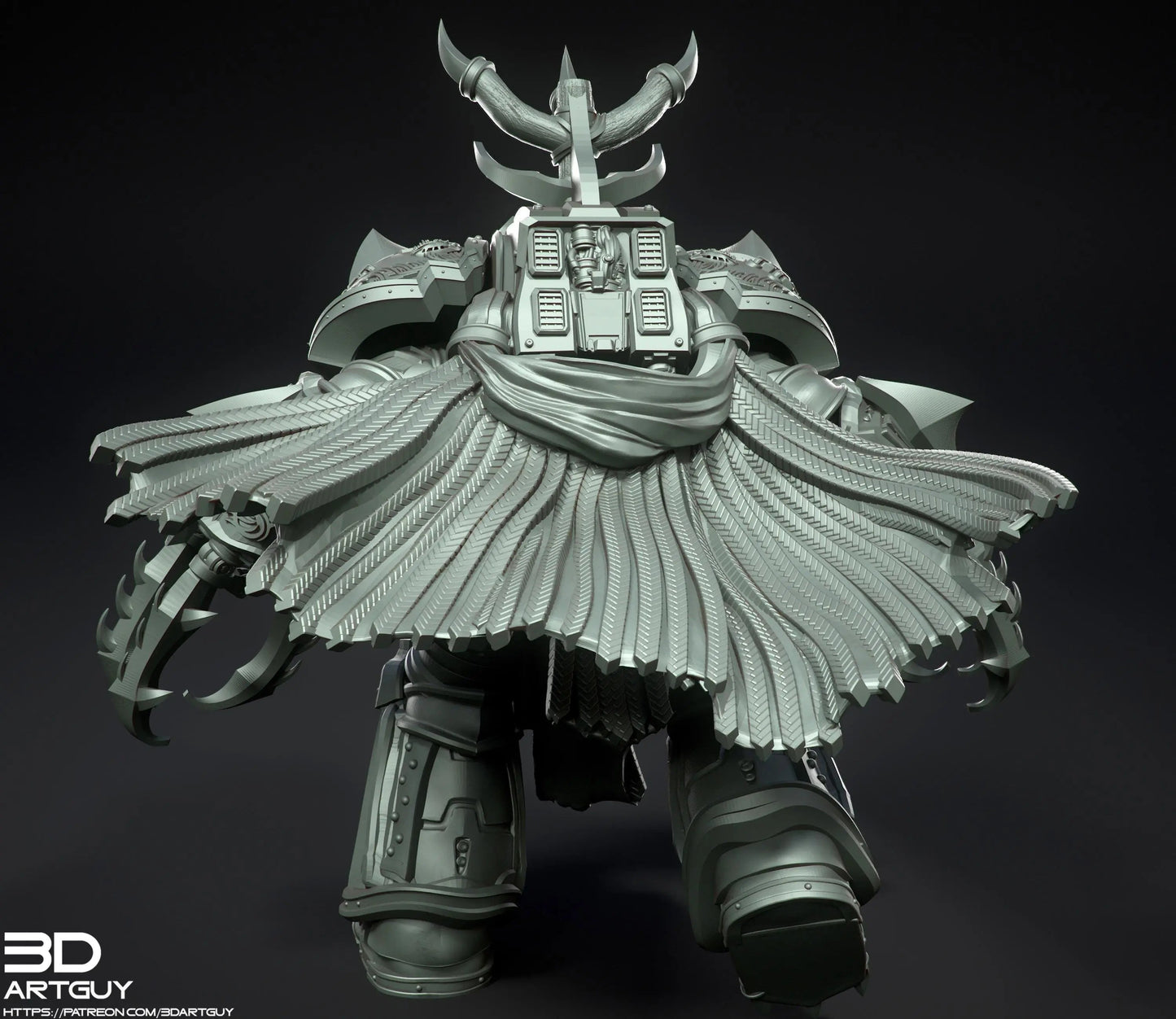 Giant Shark by 3DArtGuy 28/32mm scale, 50mm or 100mm, Miniature War Gaming Figure