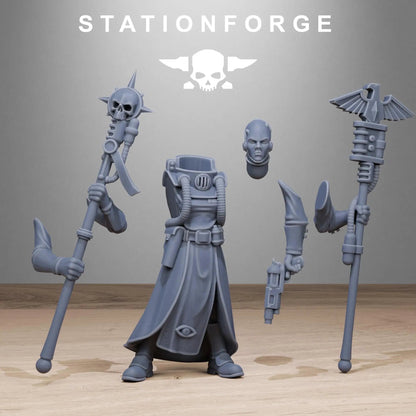 GrimCorp Seers by Station Forge 28/32mm Heroic Scale Miniature, 32mm tall, 10 Units