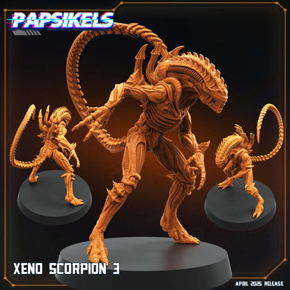 Xeno Scorpion by Papsikels Miniature, 32mm Heroic Scale, War Gaming, Proxy for Alien, Aliens vs Humans, Sci-fi, Xenomorph