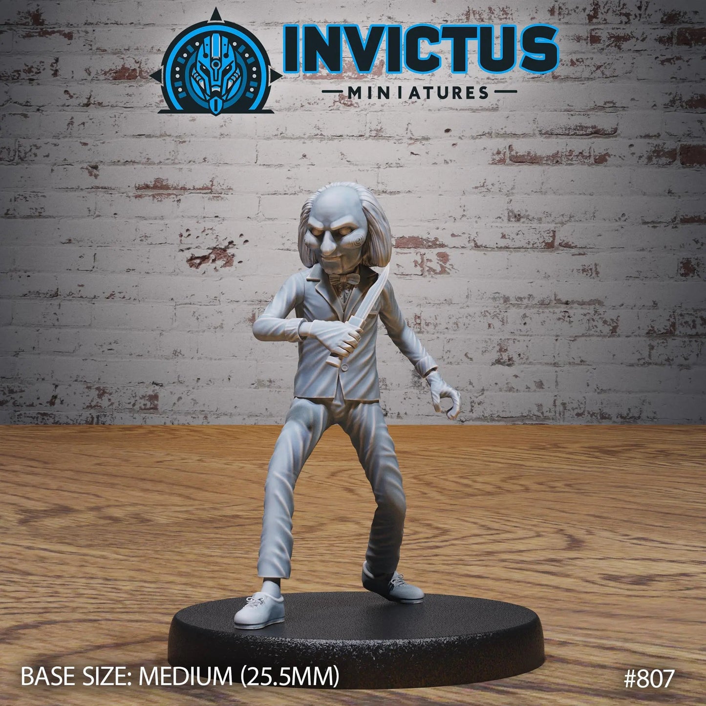 Midnight Menace by Invictus Miniatures 28/32mm scale, 30mm tall, Miniature Figure, Games, Saw, Jigsaw