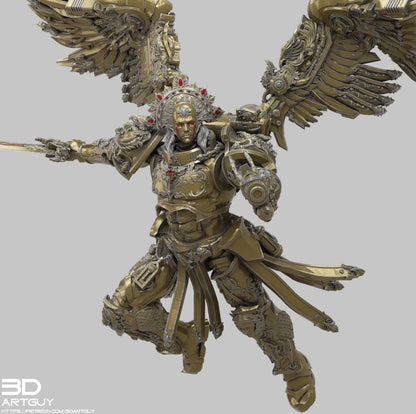 Blood Host Leader by 3DArtGuy 32mm scale, 50mm or 100mm, Miniature War Gaming Figure