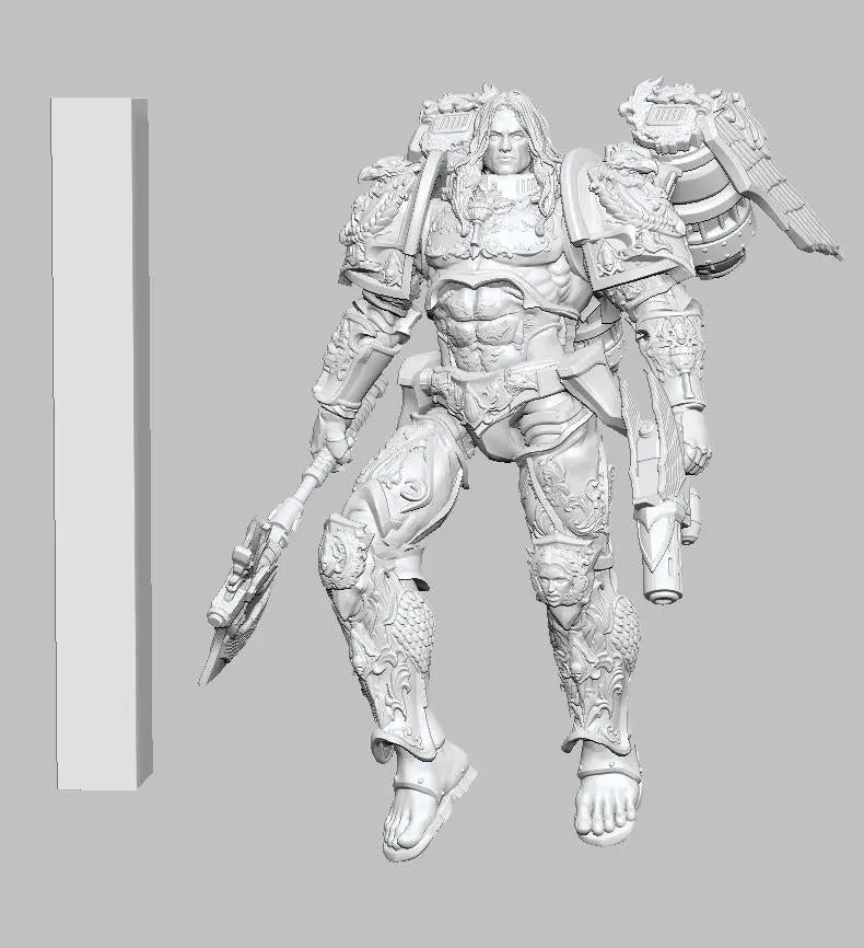 Blood Host Leader by 3DArtGuy 32mm scale, 50mm or 100mm, Miniature War Gaming Figure