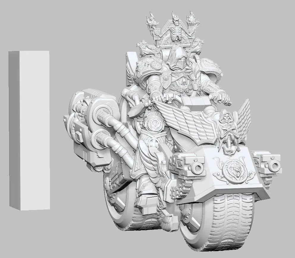 Bike - Hover Bike by 3DArtGuy 32mm scale, 50mm or 100mm, Miniature War Gaming Figure, Grim Dark, Proxy, Bikes, Vehicles, Marine, Angels