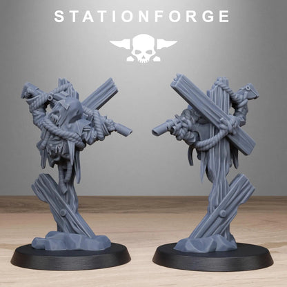 GrimGuard Objective Markers by Station Forge 28/32mm Heroic Scale Miniature, 10 Markers, Proxy, Grimdark, Sci-Fi, OPR, Trench Crusade