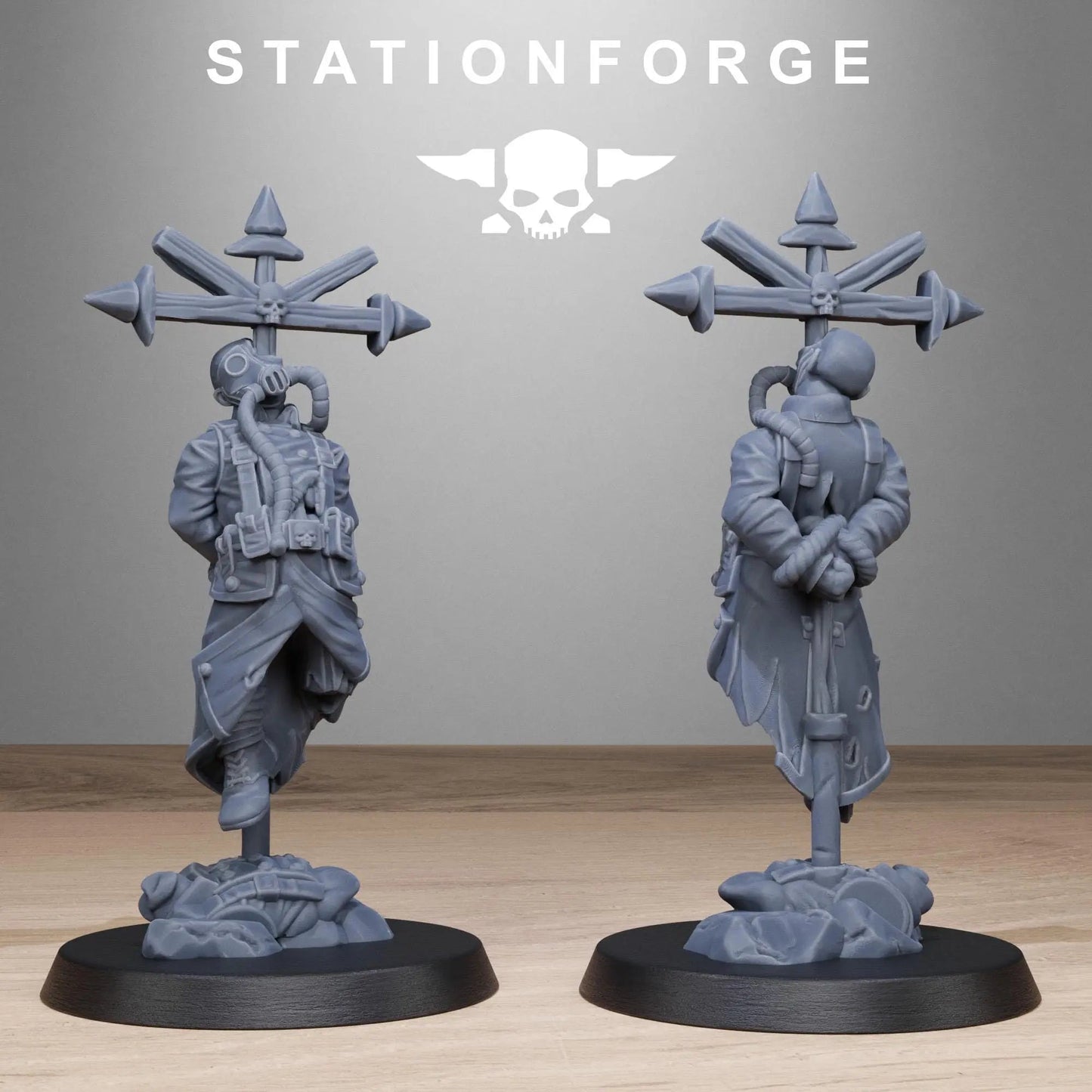 GrimGuard Objective Markers by Station Forge 28/32mm Heroic Scale Miniature, 10 Markers, Proxy, Grimdark, Sci-Fi, OPR, Trench Crusade