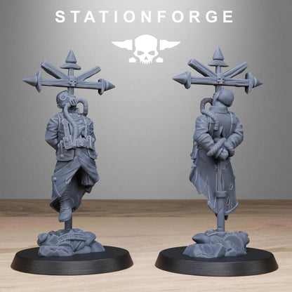 GrimGuard Objective Markers by Station Forge 28/32mm Heroic Scale Miniature, 10 Markers, Proxy, Grimdark, Sci-Fi, OPR, Trench Crusade