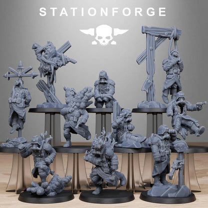 GrimGuard Objective Markers by Station Forge 28/32mm Heroic Scale Miniature, 10 Markers, Proxy, Grimdark, Sci-Fi, OPR, Trench Crusade