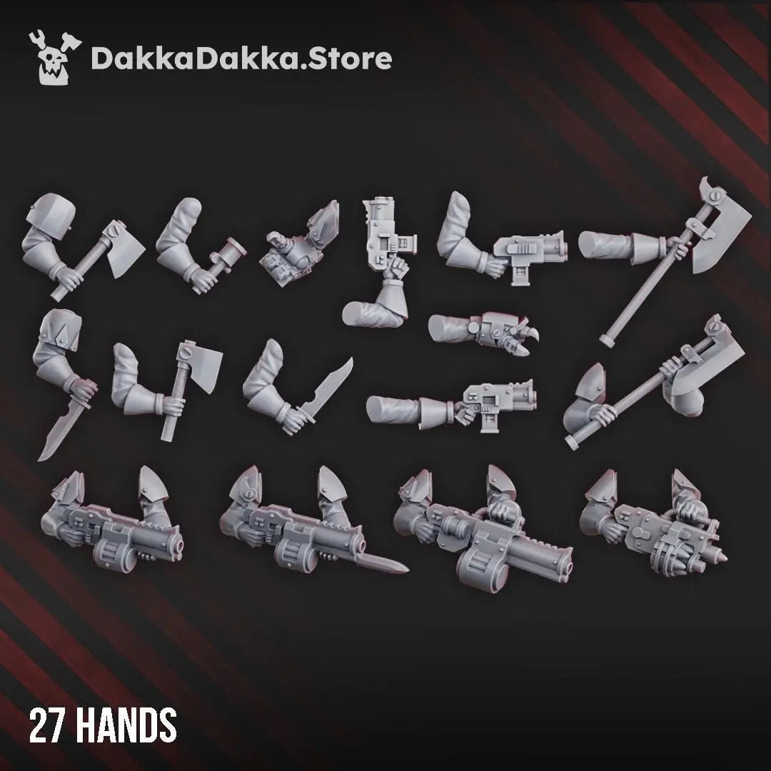 Gorggrot Tactic Squad by DakkaDakka 28mm Heroic Scale Miniature, 29mm tall, 10 Units