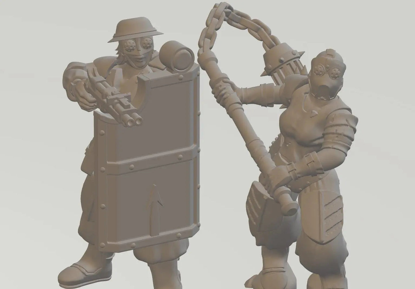 Sisterhood of the Crusade by Ratman Forge 32mm scale miniature, Includes base and stand, For any sci-fi, Grim Dark or OPR, Trench Crusade
