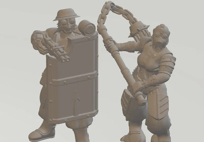 Sisterhood of the Crusade by Ratman Forge 32mm scale miniature, Includes base and stand, For any sci-fi, Grim Dark or OPR, Trench Crusade