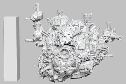 Orc DeathStar (Attack Moon) by 3DArtGuy 32mm scale, 50mm or 100mm, Miniature War Gaming Figure