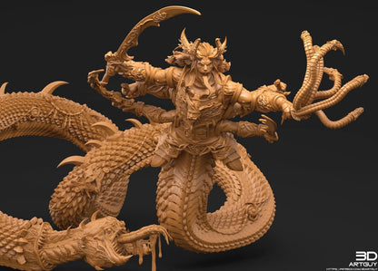 Giant Snake by 3DArtGuy 28/32mm scale, 50mm or 100mm, Miniature War Gaming Figure