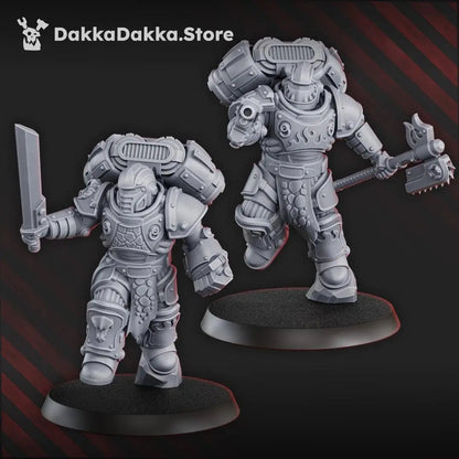 Ignisaurus Clan Warriors Storm Squad with Jetpacks by DakkaDakka 28/32mm Heroic Scale Miniature, 36mm tall, 5 Units