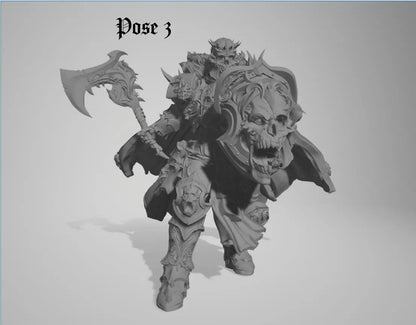 Chaos Knight by 3DArtGuy 32mm scale, 50mm, Miniature War Gaming Figure, Grim Dark, Proxy, Fantasy, Old World