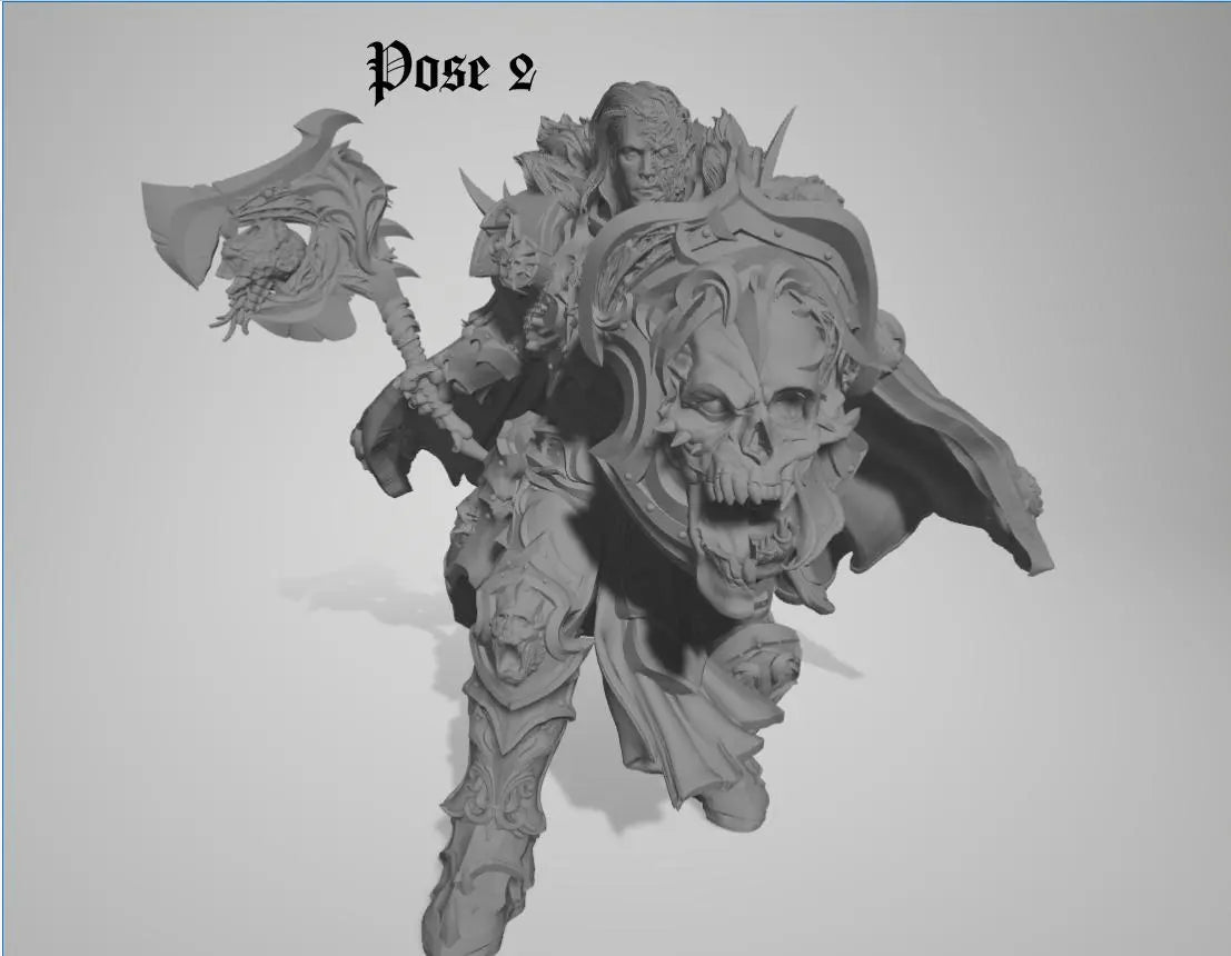 Chaos Knight by 3DArtGuy 32mm scale, 50mm, Miniature War Gaming Figure, Grim Dark, Proxy, Fantasy, Old World