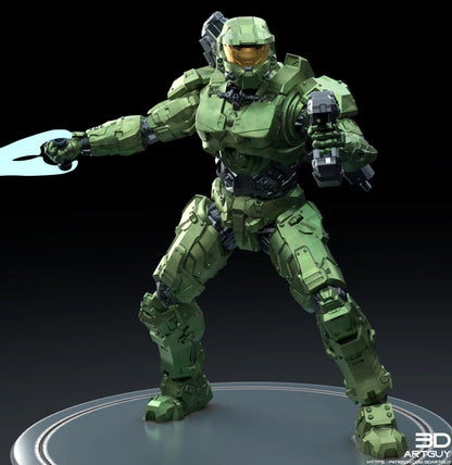 Space Soldier Chief by 3DArtGuy, 32mm scale, 50mm or 100mm, Miniature War Gaming Figure