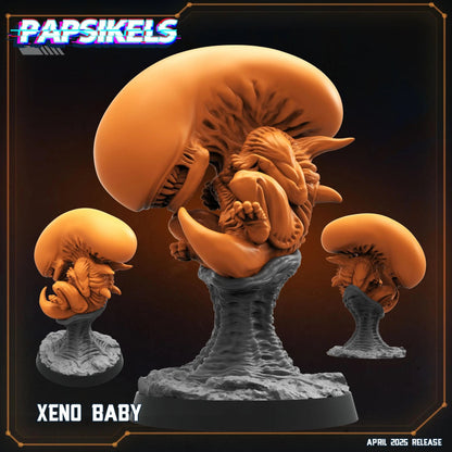 Xeno Baby by Papsikels Miniature, 4 Sizes, 28/32mm Heroic Scale, War Gaming, Proxy, Aliens, Alien, Xenomorph, Table Top