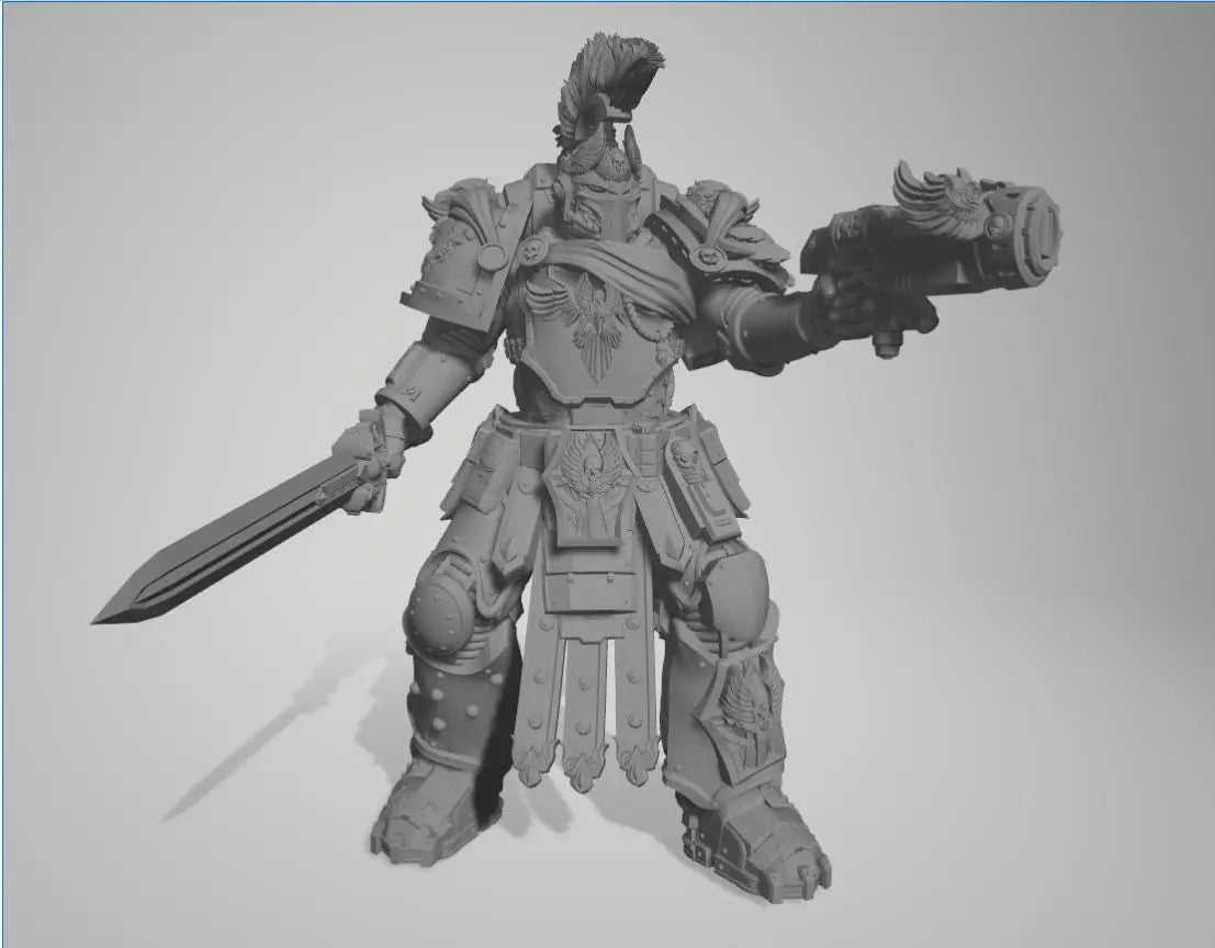 Space Smurf by 3DArtGuy 28/32mm scale, 50mm or 100mm, Miniature War Gaming Figure, Grim Dark, Proxy, Ultra, Marine, Smurf, XIII