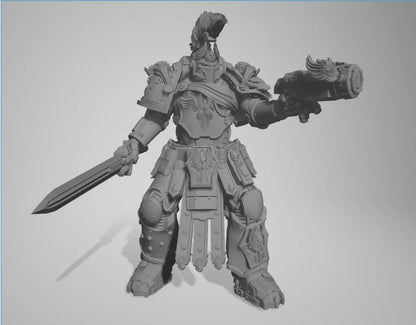 Space Smurf by 3DArtGuy 28/32mm scale, 50mm or 100mm, Miniature War Gaming Figure, Grim Dark, Proxy, Ultra, Marine, Smurf, XIII