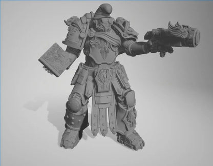 Space Smurf by 3DArtGuy 28/32mm scale, 50mm or 100mm, Miniature War Gaming Figure, Grim Dark, Proxy, Ultra, Marine, Smurf, XIII