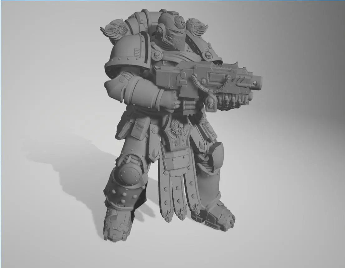 Space Smurf by 3DArtGuy 28/32mm scale, 50mm or 100mm, Miniature War Gaming Figure, Grim Dark, Proxy, Ultra, Marine, Smurf, XIII