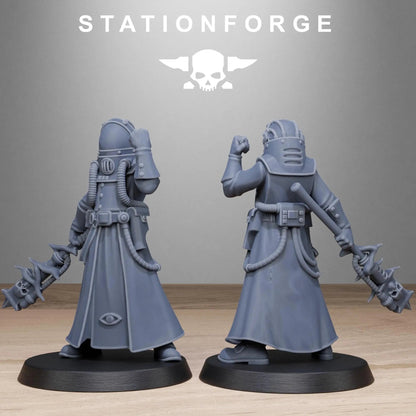 GrimCorp Seers by Station Forge 28/32mm Heroic Scale Miniature, 32mm tall, 10 Units
