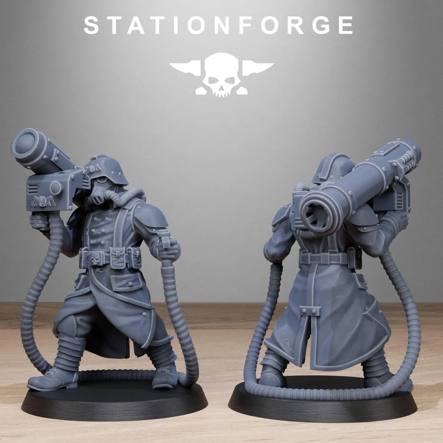 Grimguard Rocketers by Station Forge 28/32mm Heroic Scale Miniature, 34mm tall, 10 Units