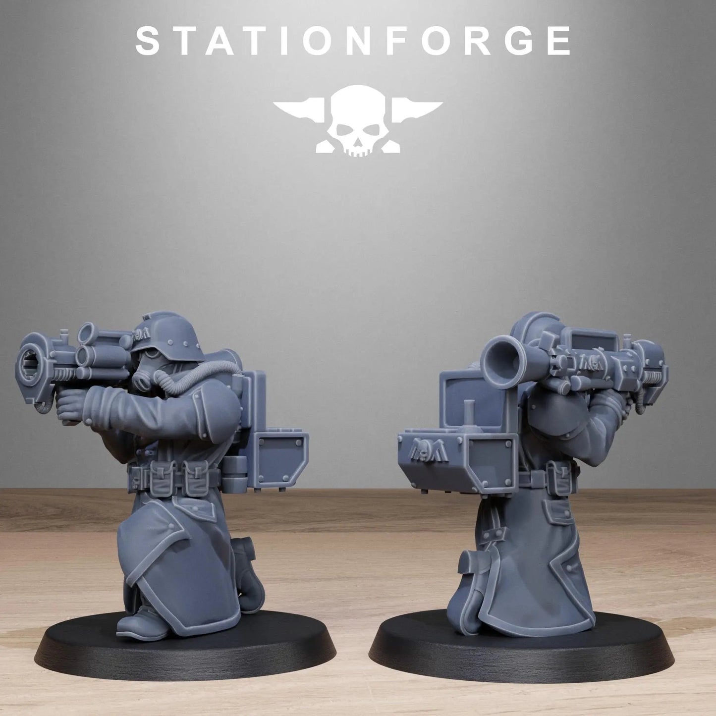 Grimguard Rocketers by Station Forge 28/32mm Heroic Scale Miniature, 34mm tall, 10 Units