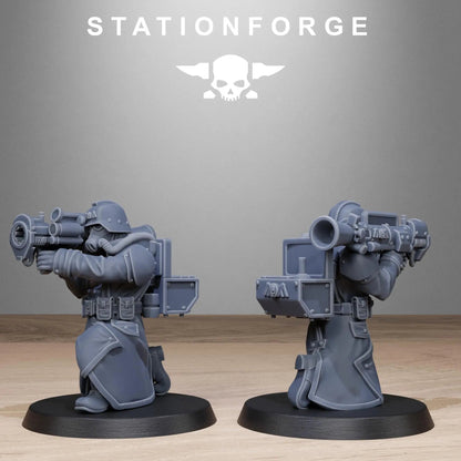 Grimguard Rocketers by Station Forge 28/32mm Heroic Scale Miniature, 34mm tall, 10 Units