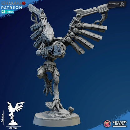Talon Marauders by Ghamak Sci-fi 28/32mm Heroic Scale Miniature, 34mm tall, 10 Units, Proxy, Grimdark, Sci-Fi, OPR