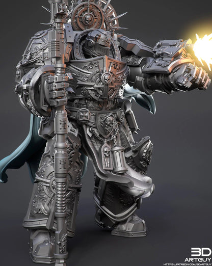 Knight Of Purity by 3DArtGuy 32mm scale, 50mm or 100mm, Miniature War Gaming Figure