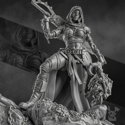 Sister Executioner (34mm and 70mm versions) by DakkaDakka 28/32mm Heroic Scale Miniature