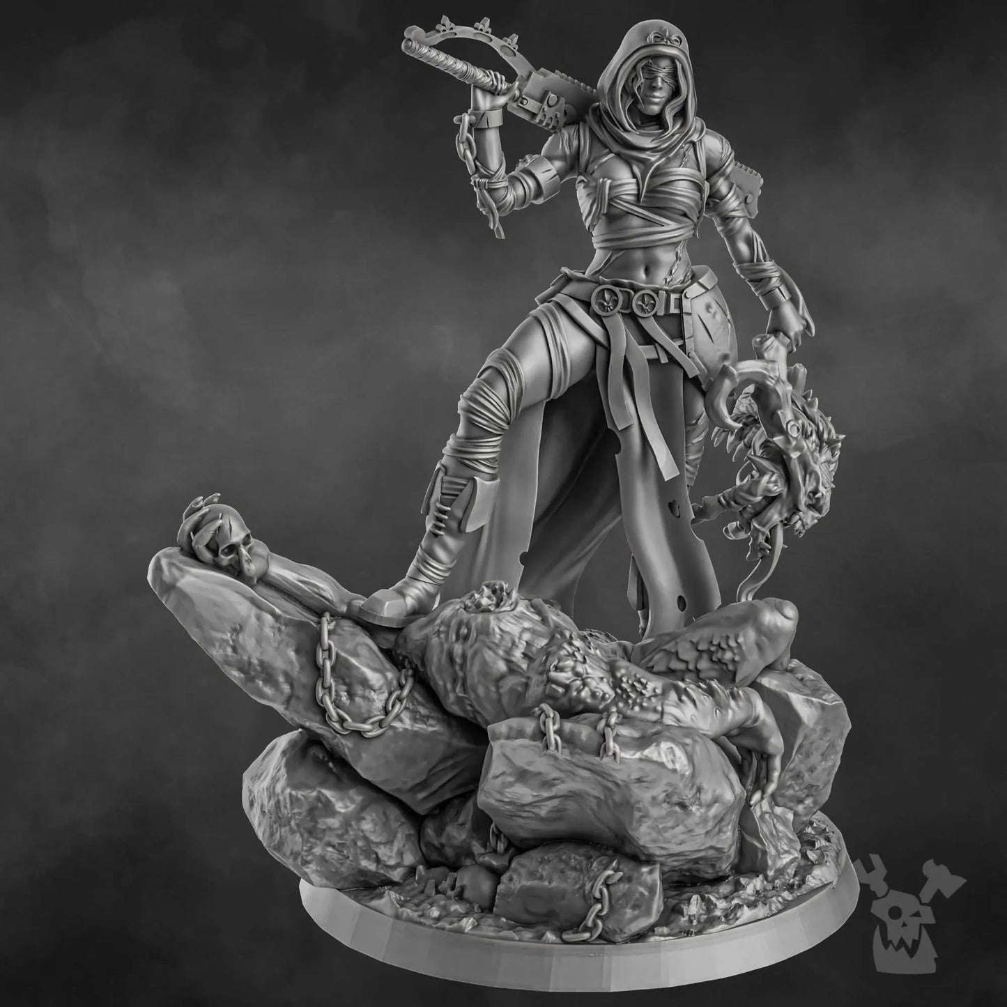 Sister Executioner (34mm and 70mm versions) by DakkaDakka 28/32mm Heroic Scale Miniature