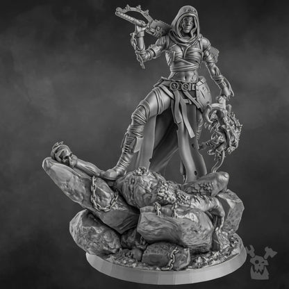 Sister Executioner (34mm and 70mm versions) by DakkaDakka 28/32mm Heroic Scale Miniature