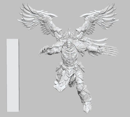 Bird Ninja by 3DArtGuy 28/32mm scale, 50mm or 100m Miniature War Gaming Figure